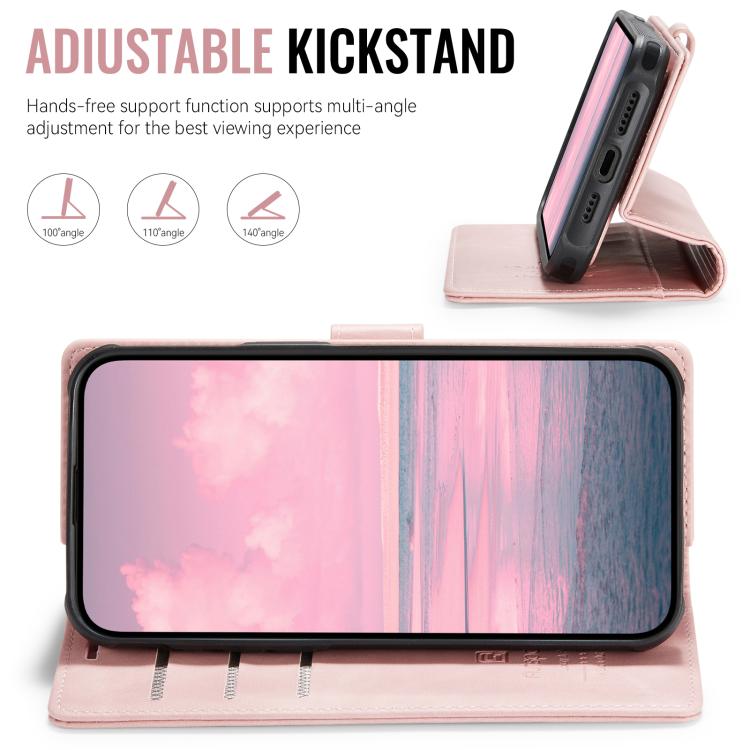 For iPhone 13 Pro AutSpace A05 2 in 1 Retro Calf Texture MagSafe Magnetic Phone Case