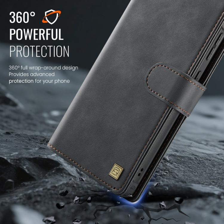 For Samsung Galaxy S25 Ultra 5G AutSpace A05 2 in 1 Retro Calf Texture MagSafe Magnetic Phone Case
