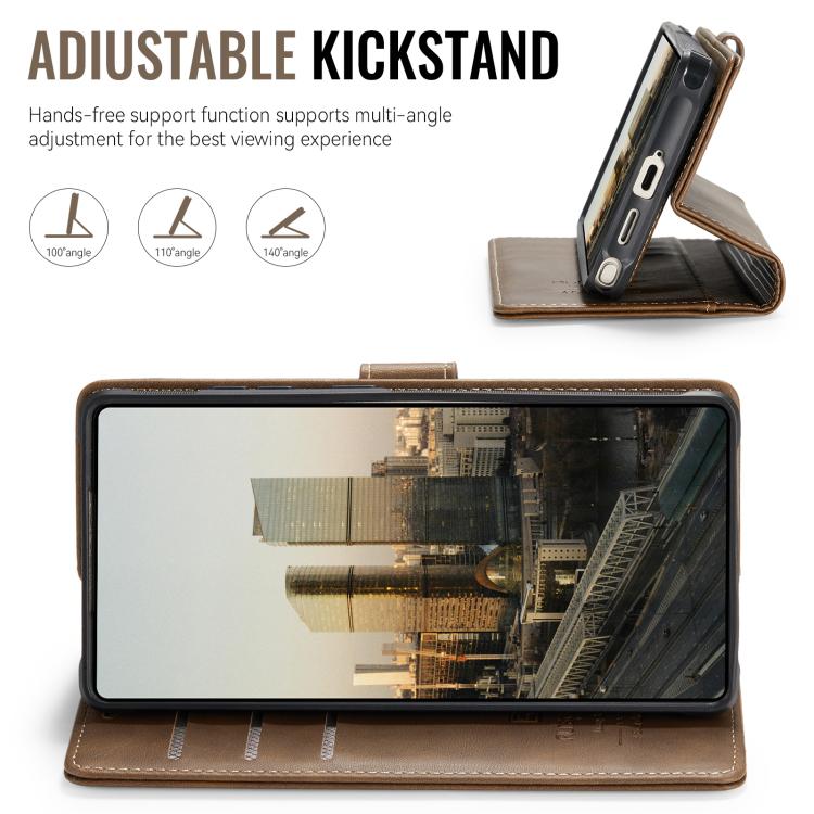 For Samsung Galaxy S24 Ultra 5G AutSpace A05 2 in 1 Retro Calf Texture MagSafe Magnetic Phone Case