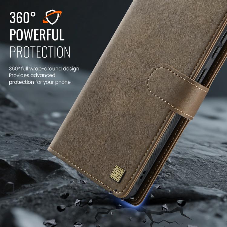For Samsung Galaxy S25 Edge 5G AutSpace A05 2 in 1 Retro Calf Texture MagSafe Magnetic Phone Case