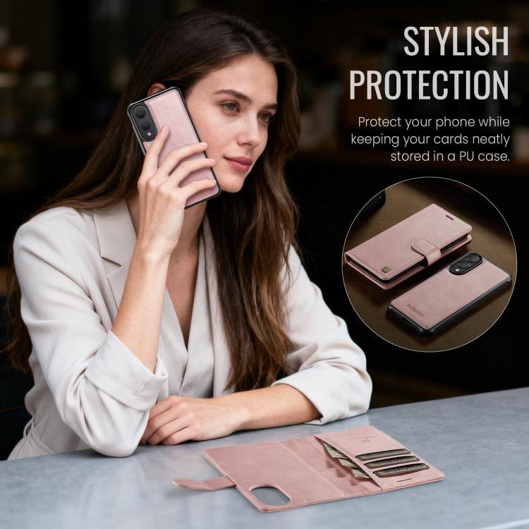 For Samsung Galaxy S25 Edge 5G AutSpace A05 2 in 1 Retro Calf Texture MagSafe Magnetic Phone Case