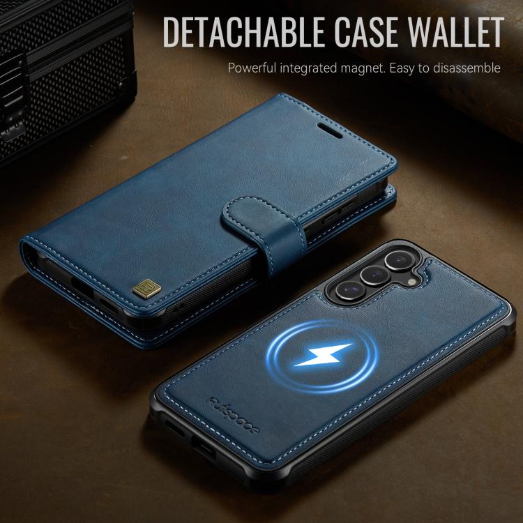 For Samsung Galaxy S24 FE 5G AutSpace A05 2 in 1 Retro Calf Texture MagSafe Magnetic Phone Case