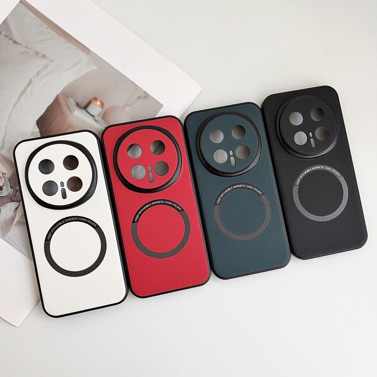 For Honor Magic8 Pro PU MagSafe Magnetic Phone Case