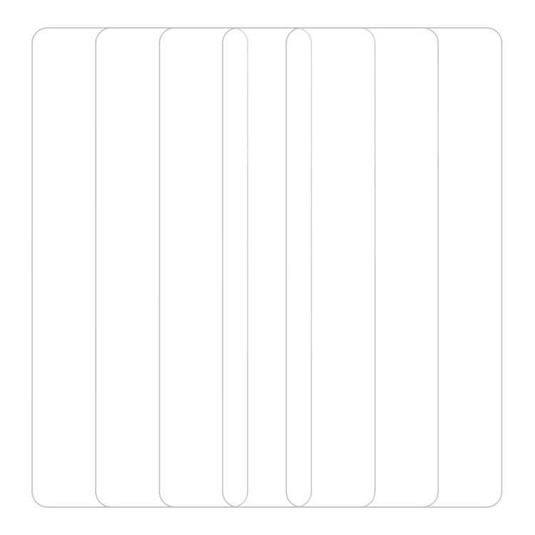 For vivo X100s 5pcs / Pack Do As You Wish HD Tempered Glass Film - Transparent