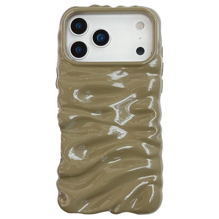 For iPhone 17 Pro Max Cream Texture Electroplating TPU Full Coverage Phone Case