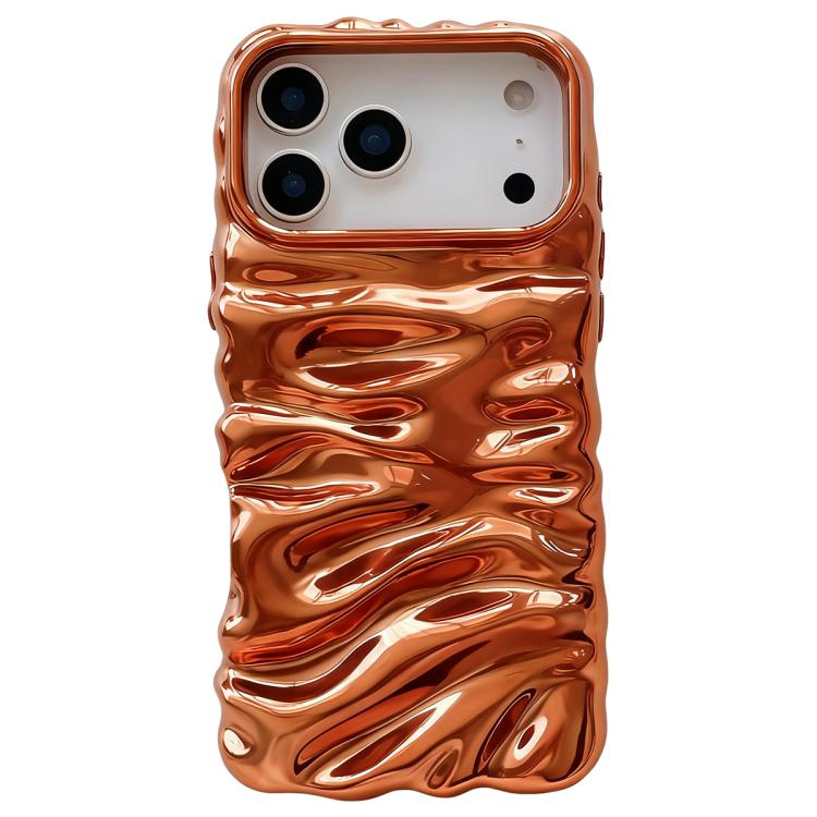 For iPhone 17 Pro Cream Texture Electroplating TPU Full Coverage Phone Case