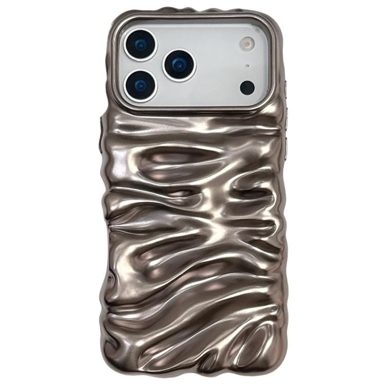 For iPhone 17 Pro Cream Texture Electroplating TPU Full Coverage Phone Case