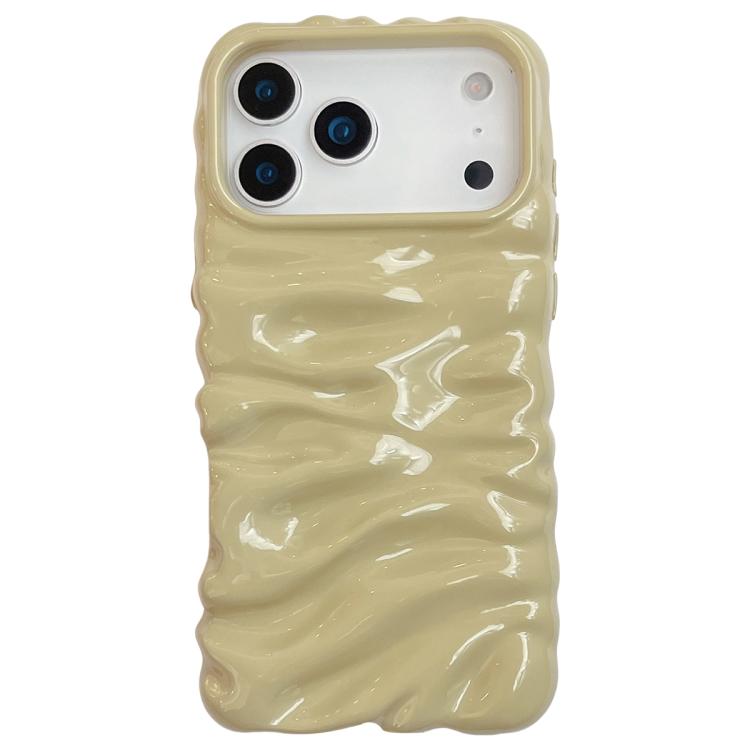 For iPhone 17 Pro Cream Texture Electroplating TPU Full Coverage Phone Case