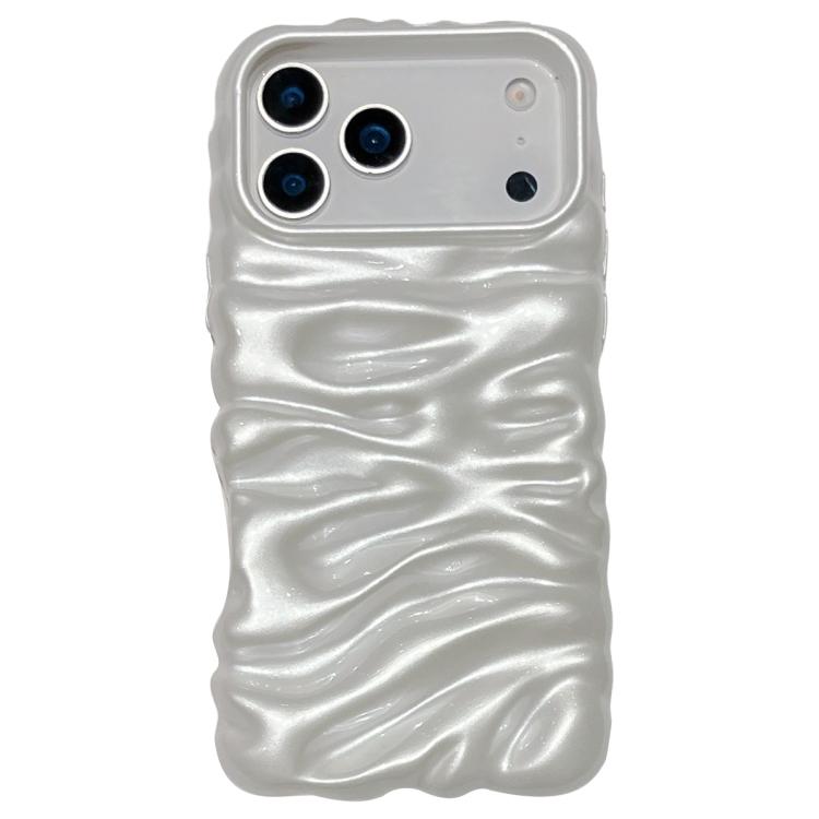 For iPhone 17 Pro Cream Texture Electroplating TPU Full Coverage Phone Case