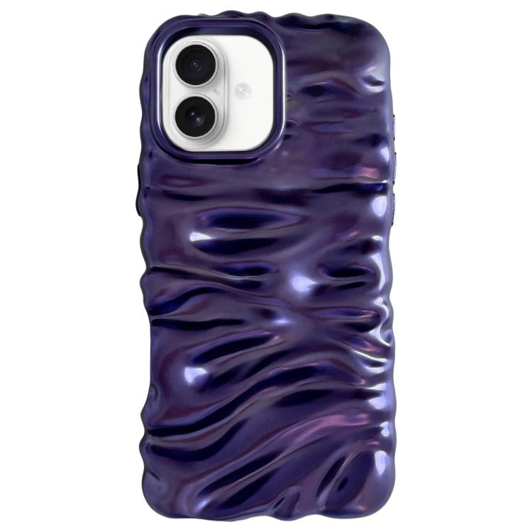 For iPhone 17 Cream Texture Electroplating TPU Full Coverage Phone Case