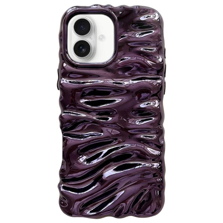 For iPhone 17 Cream Texture Electroplating TPU Full Coverage Phone Case