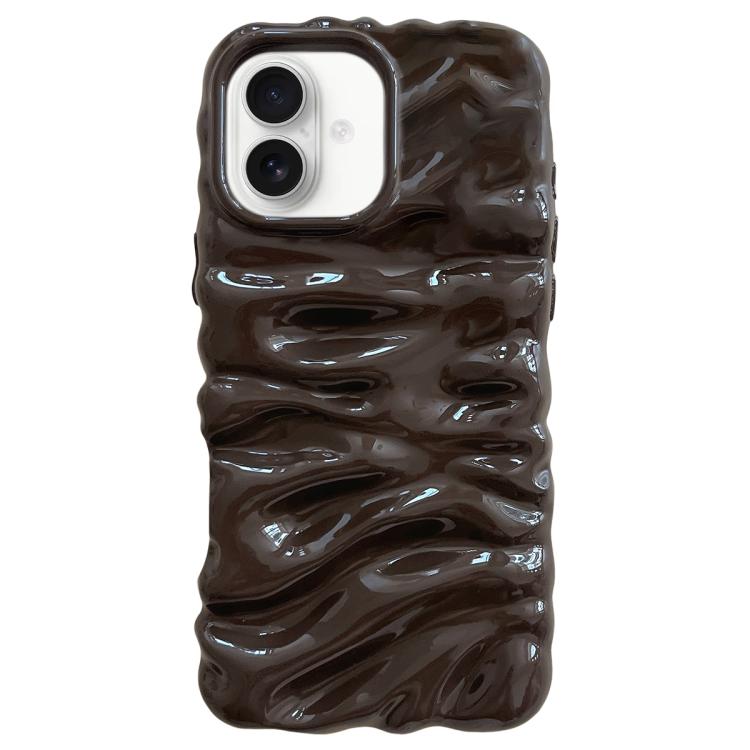 For iPhone 17 Cream Texture Electroplating TPU Full Coverage Phone Case