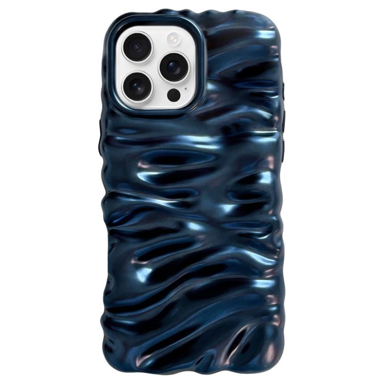 For iPhone 16 Pro Max Cream Texture Electroplating TPU Full Coverage Phone Case