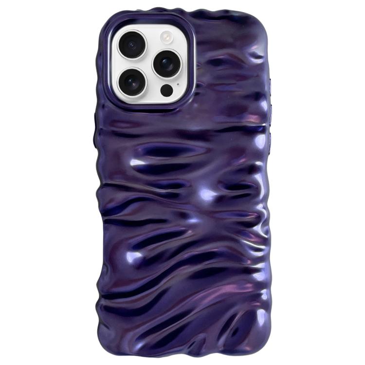 For iPhone 16 Pro Max Cream Texture Electroplating TPU Full Coverage Phone Case