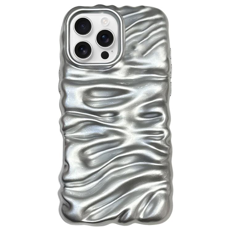 For iPhone 16 Pro Max Cream Texture Electroplating TPU Full Coverage Phone Case