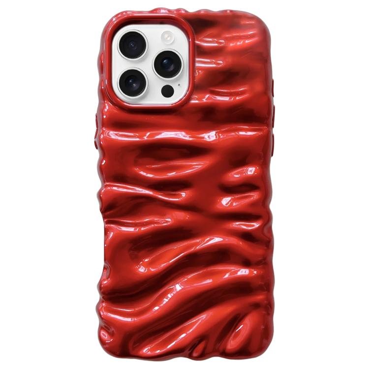 For iPhone 16 Pro Max Cream Texture Electroplating TPU Full Coverage Phone Case