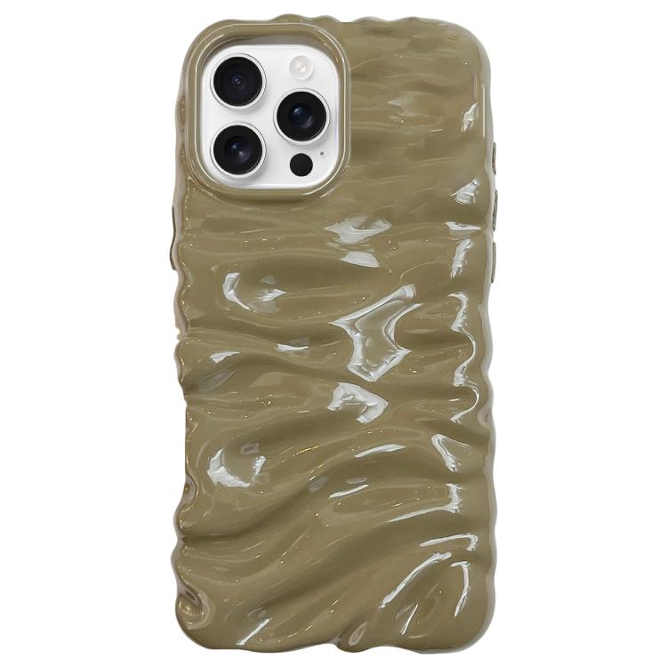 For iPhone 16 Pro Max Cream Texture Electroplating TPU Full Coverage Phone Case