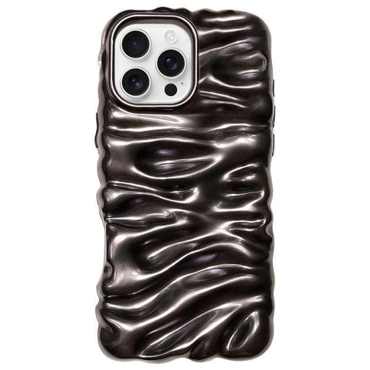 For iPhone 16 Pro Cream Texture Electroplating TPU Full Coverage Phone Case