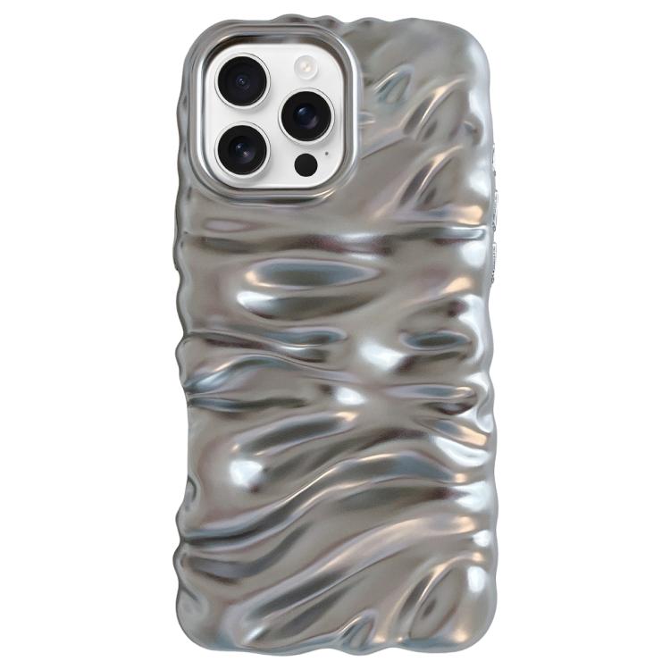 For iPhone 16 Pro Cream Texture Electroplating TPU Full Coverage Phone Case