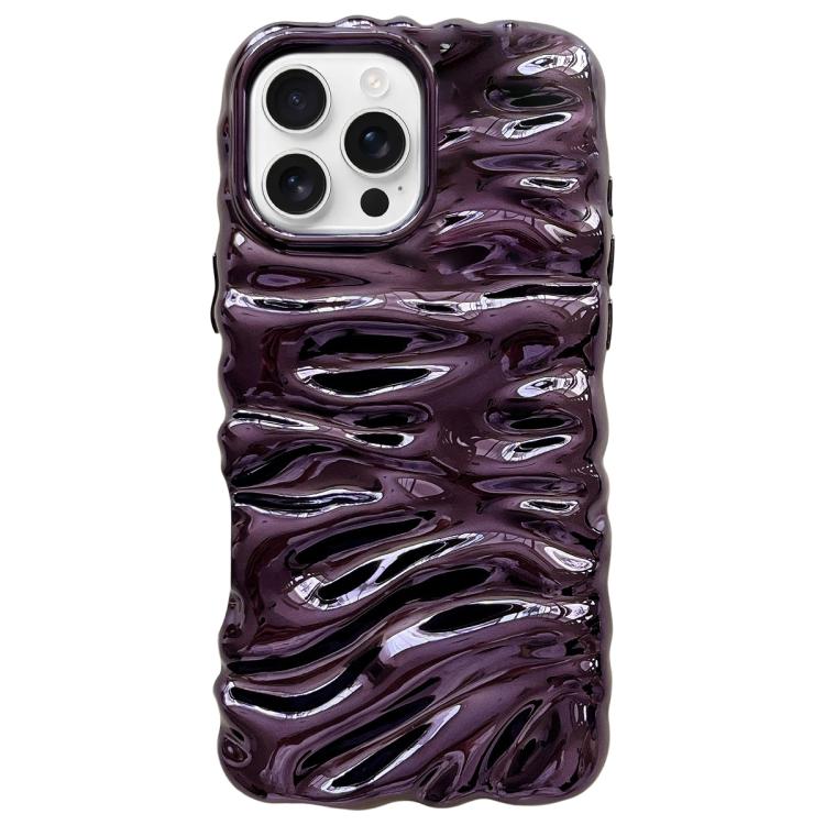 For iPhone 16 Pro Cream Texture Electroplating TPU Full Coverage Phone Case