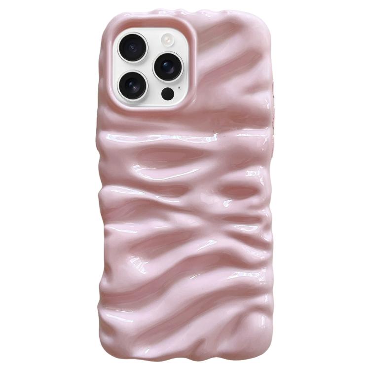 For iPhone 16 Pro Cream Texture Electroplating TPU Full Coverage Phone Case