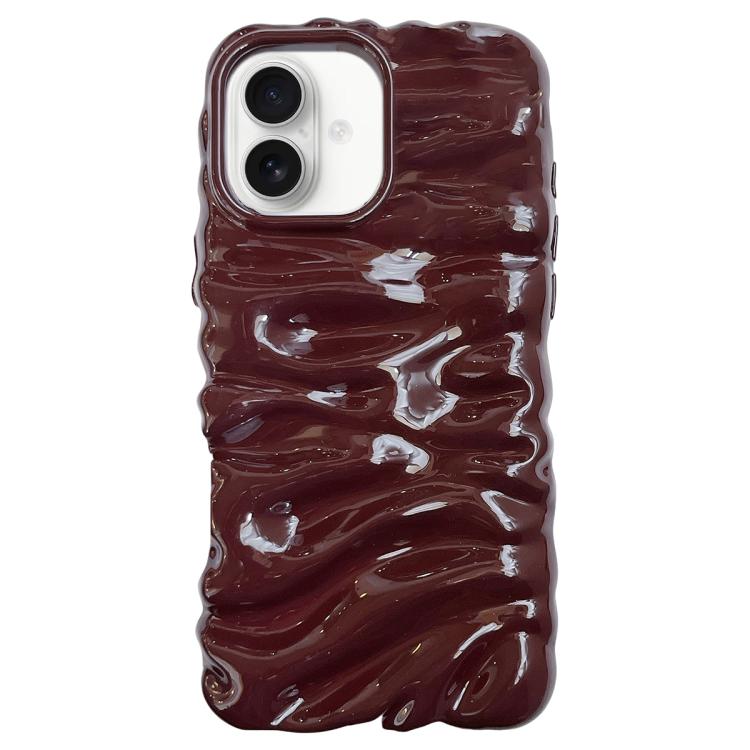 For iPhone 16 Cream Texture Electroplating TPU Full Coverage Phone Case