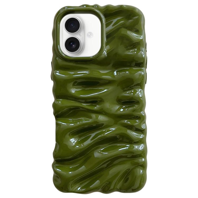 For iPhone 16 Cream Texture Electroplating TPU Full Coverage Phone Case