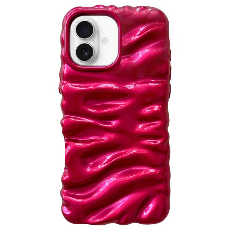 For iPhone 16 Cream Texture Electroplating TPU Full Coverage Phone Case