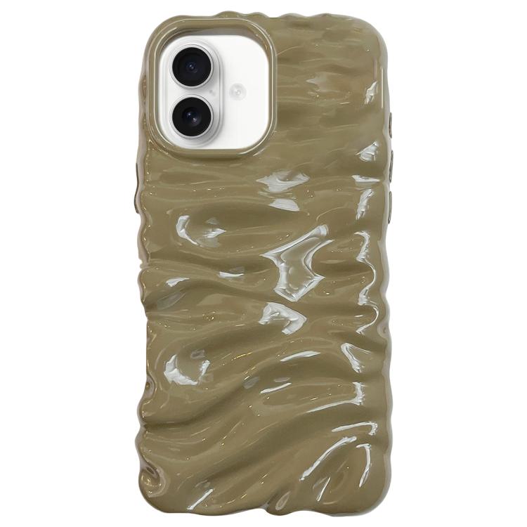 For iPhone 16 Cream Texture Electroplating TPU Full Coverage Phone Case