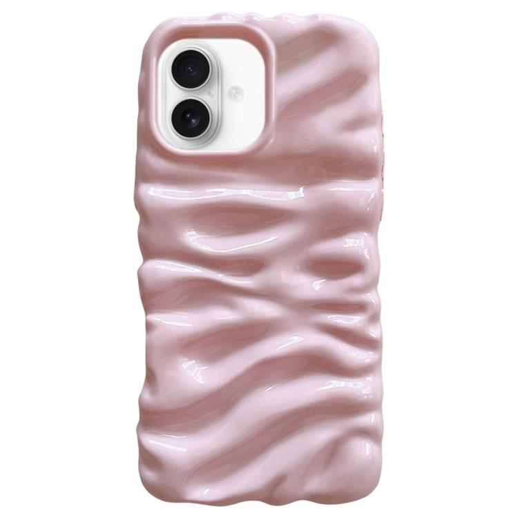 For iPhone 16 Cream Texture Electroplating TPU Full Coverage Phone Case