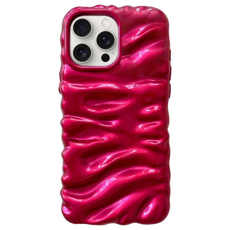 For iPhone 15 Pro Max Cream Texture Electroplating TPU Full Coverage Phone Case
