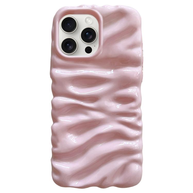 For iPhone 15 Pro Max Cream Texture Electroplating TPU Full Coverage Phone Case