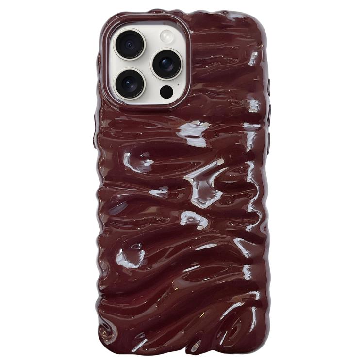 For iPhone 15 Pro Cream Texture Electroplating TPU Full Coverage Phone Case