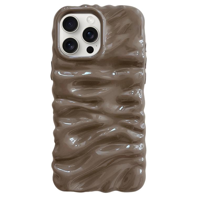 For iPhone 15 Pro Cream Texture Electroplating TPU Full Coverage Phone Case