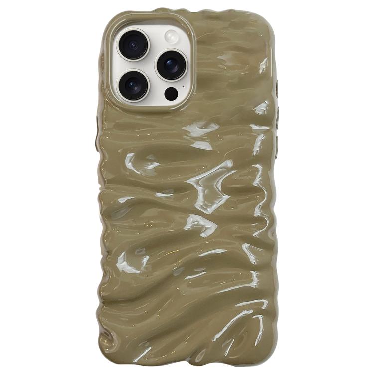 For iPhone 15 Pro Cream Texture Electroplating TPU Full Coverage Phone Case