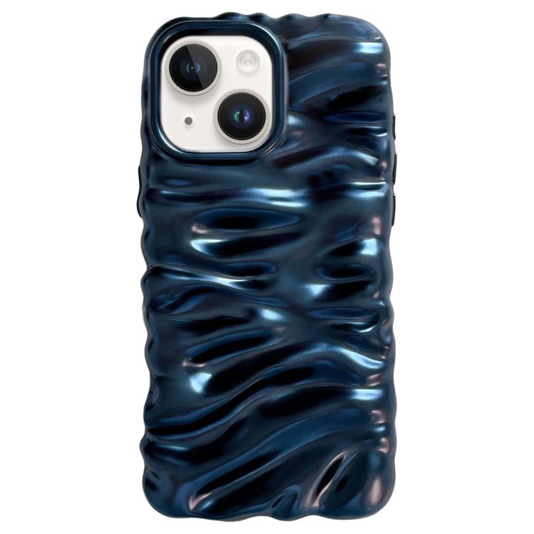 For iPhone 15 Cream Texture Electroplating TPU Full Coverage Phone Case