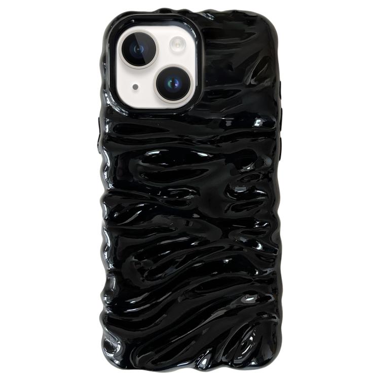 For iPhone 14 Cream Texture Electroplating TPU Full Coverage Phone Case