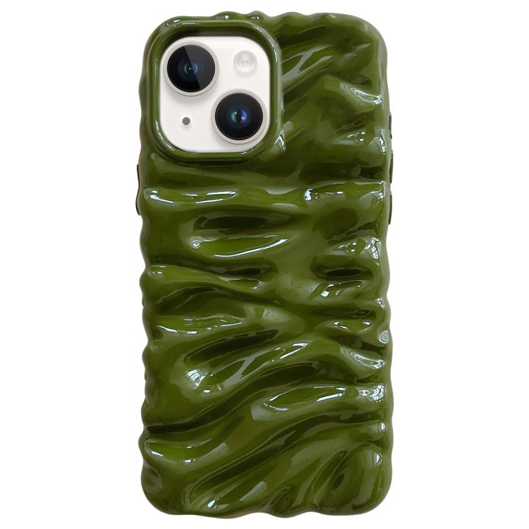For iPhone 14 Cream Texture Electroplating TPU Full Coverage Phone Case