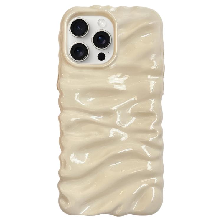 For iPhone 14 Pro Cream Texture Electroplating TPU Full Coverage Phone Case