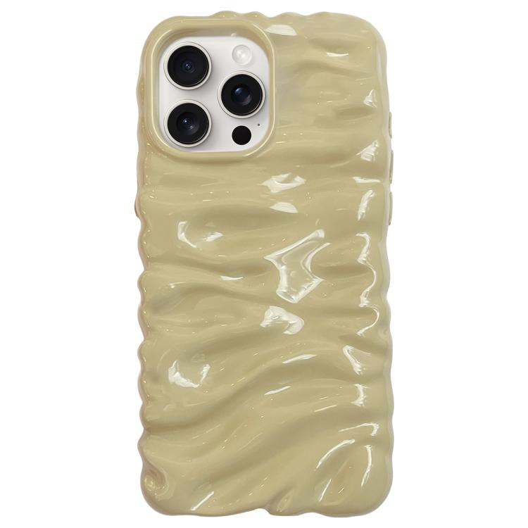 For iPhone 14 Pro Cream Texture Electroplating TPU Full Coverage Phone Case