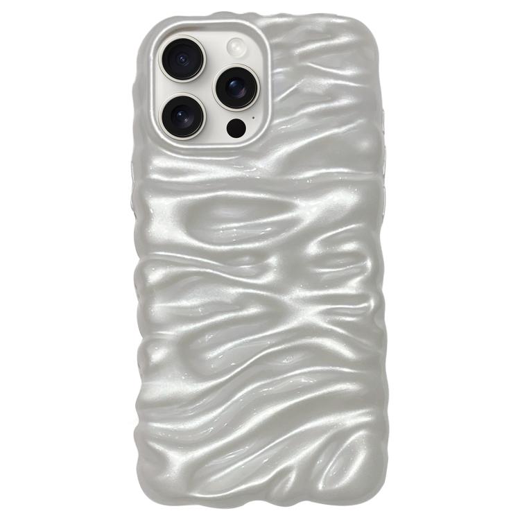 For iPhone 14 Pro Cream Texture Electroplating TPU Full Coverage Phone Case