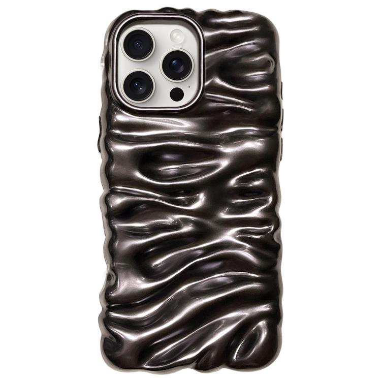 For iPhone 14 Pro Max Cream Texture Electroplating TPU Full Coverage Phone Case