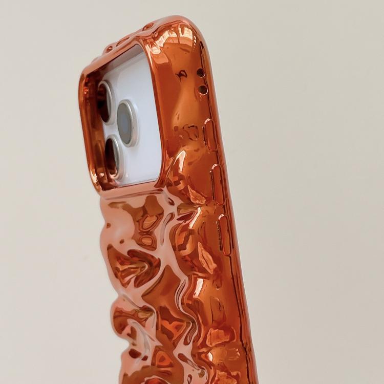 For iPhone 17 Pro Cream Texture Electroplating TPU Full Coverage Phone Case