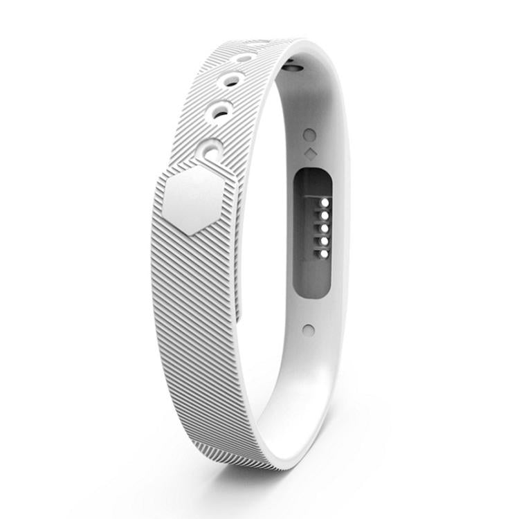 For Fitbit Flex 2 xDfind Translucent Film Metal Buckle Silicone Watch Band, Size:S