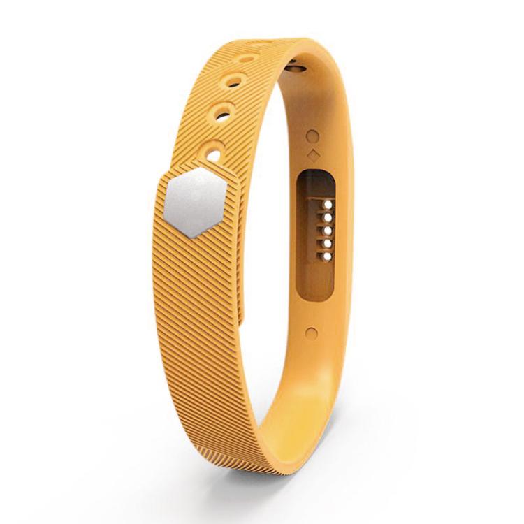 For Fitbit Flex 2 xDfind Translucent Film Metal Buckle Silicone Watch Band, Size:S