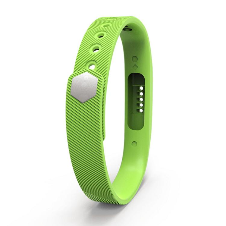 For Fitbit Flex 2 xDfind Translucent Film Metal Buckle Silicone Watch Band, Size:S