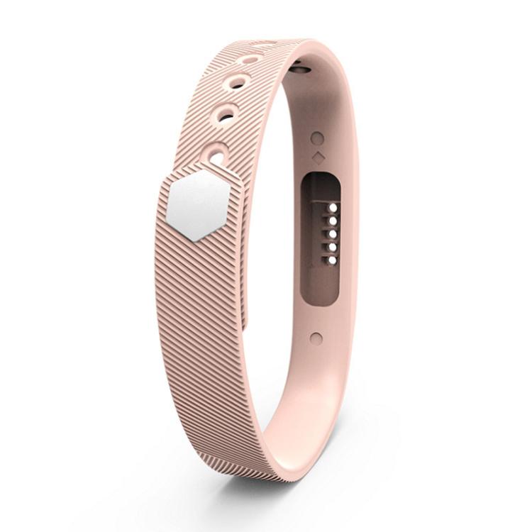 For Fitbit Flex 2 xDfind Translucent Film Metal Buckle Silicone Watch Band, Size:S