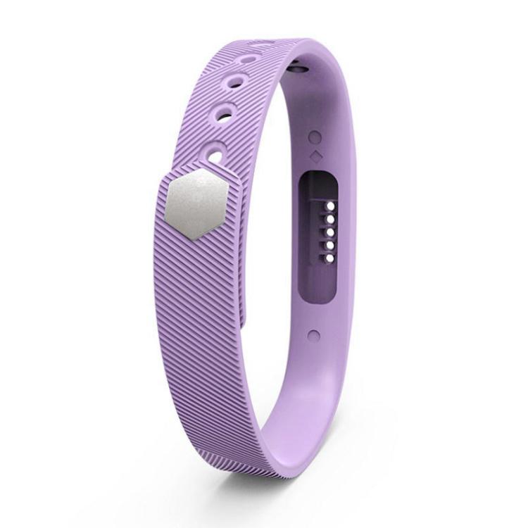 For Fitbit Flex 2 xDfind Translucent Film Metal Buckle Silicone Watch Band, Size:S