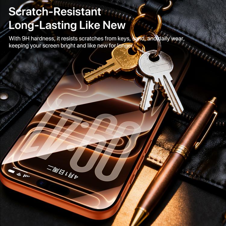 For iPhone 17 Pro Max TOTU AB-058 Screen Printed Dustproof HD Tempered Glass Film