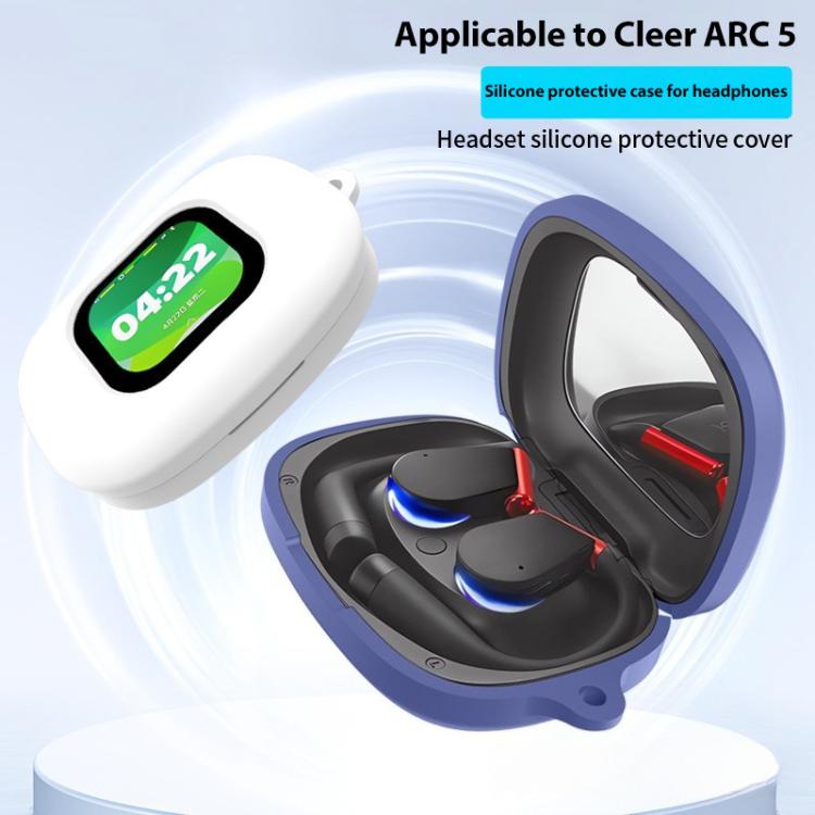 For Cleer ARC 5 Solid Color Silicone Earphone Protective Cover with Hook
